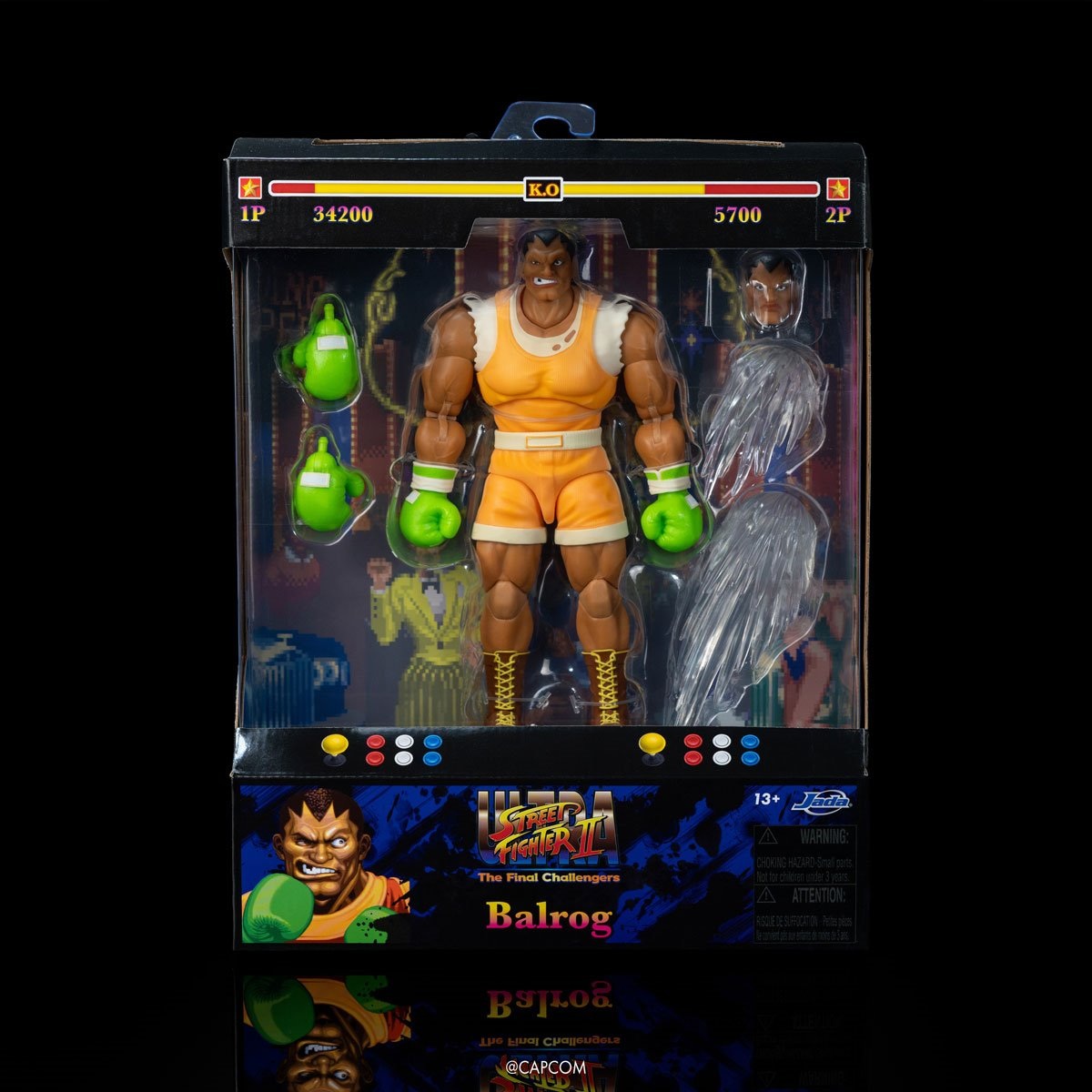JADA TOYS BALROG PLAYER 2 STREET FIGHTER: 6